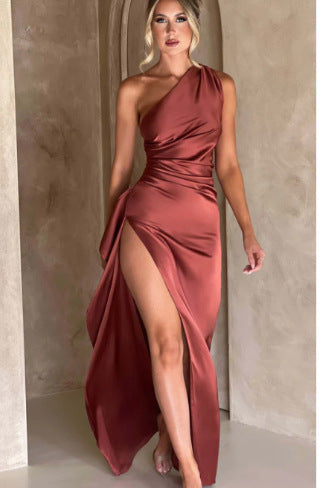 Women’s Occasion Dress – Elegant Stretch Polyester Party Dress for Events