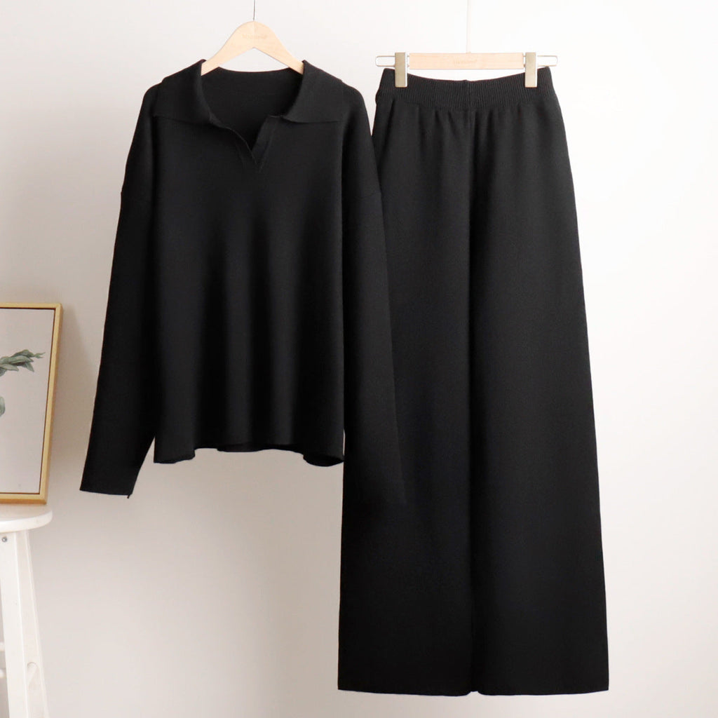 Collared Knitwear Sweater for Women