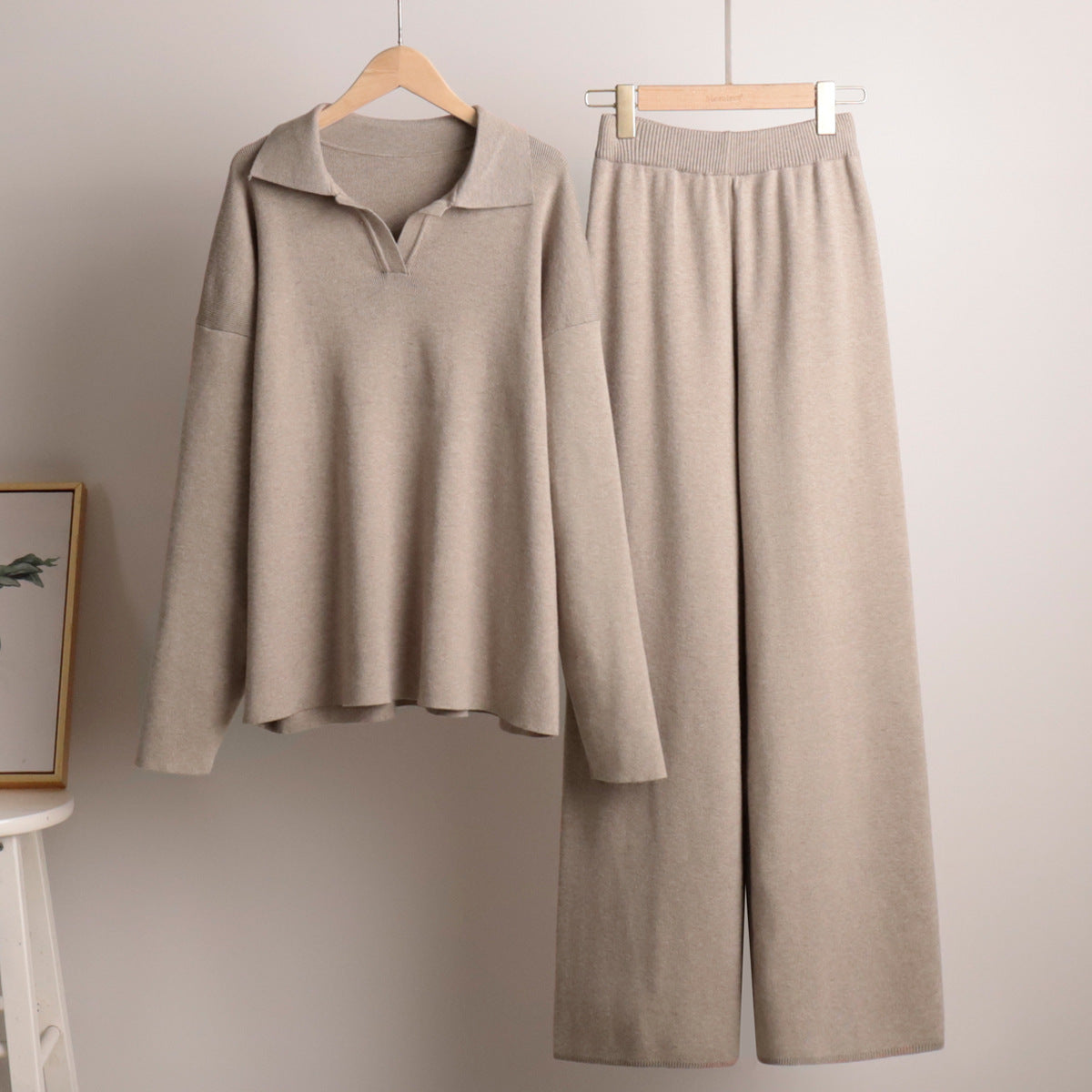Collared Knitwear Sweater for Women