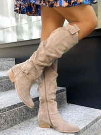 High Suede Knee Boots – Elegant Over-the-Knee Boots with Orthopedic Comfort