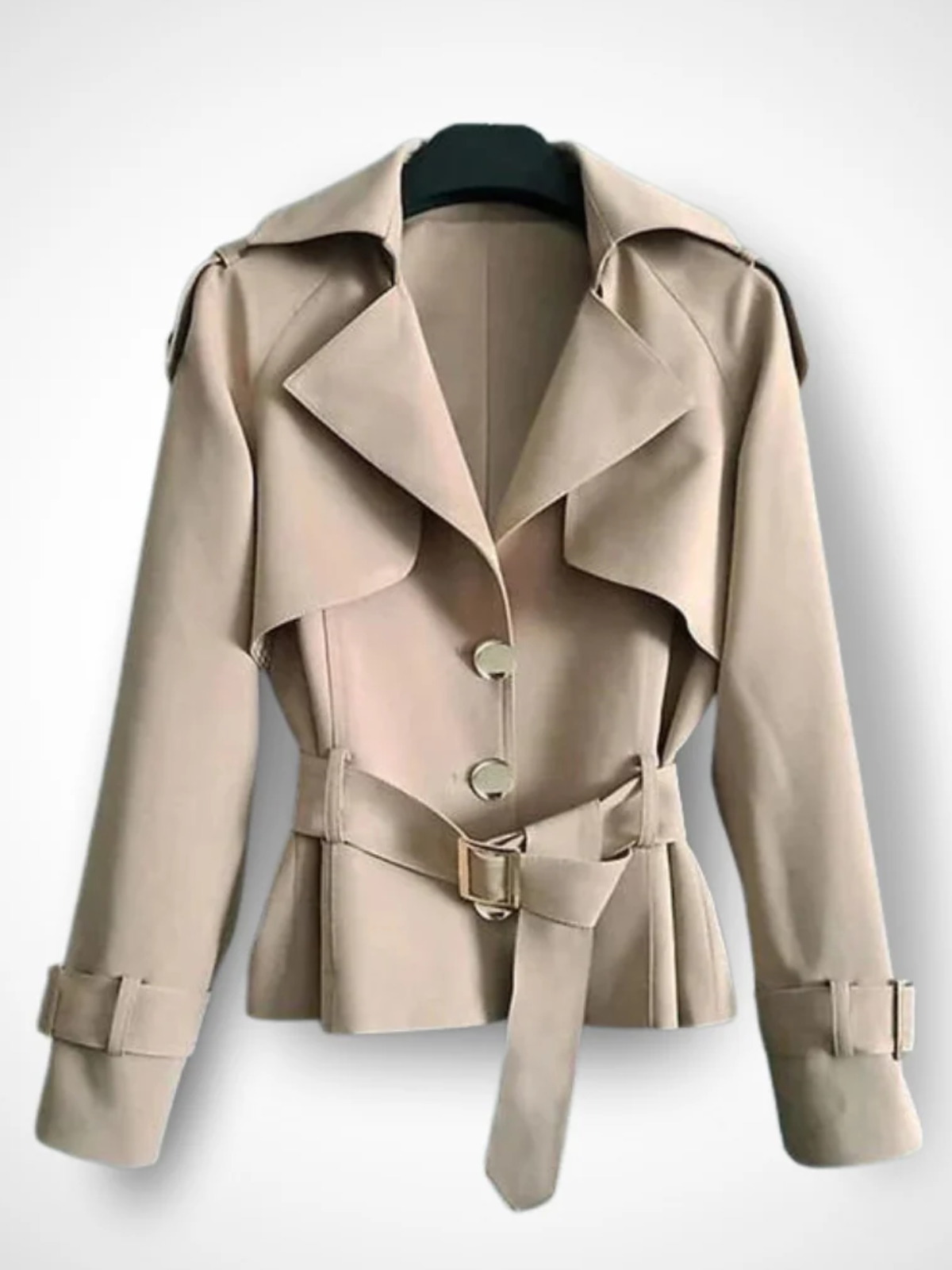 Women’s Vintage Trench Coat – Longline Belted Lightweight Overcoat