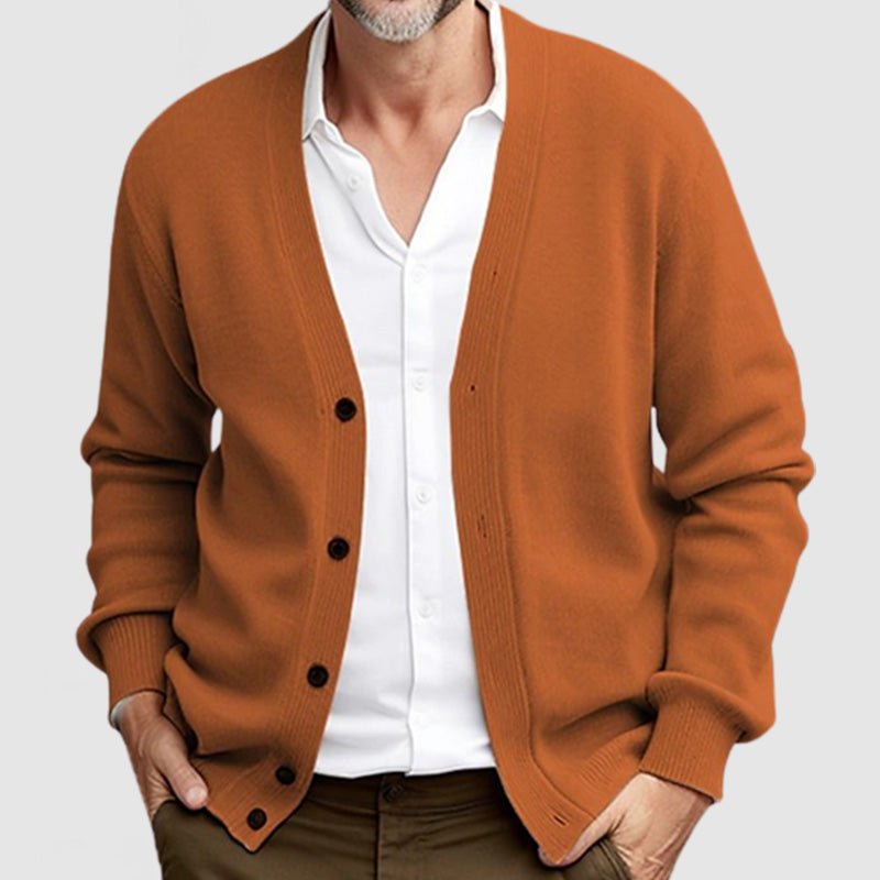 Preston | Men’s Classic Long Sleeve Knit Cardigan