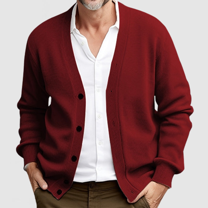 Preston | Men’s Classic Long Sleeve Knit Cardigan