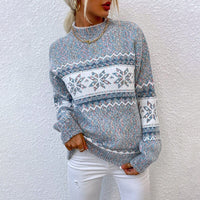 Fair Isle Crewneck Sweater for Women