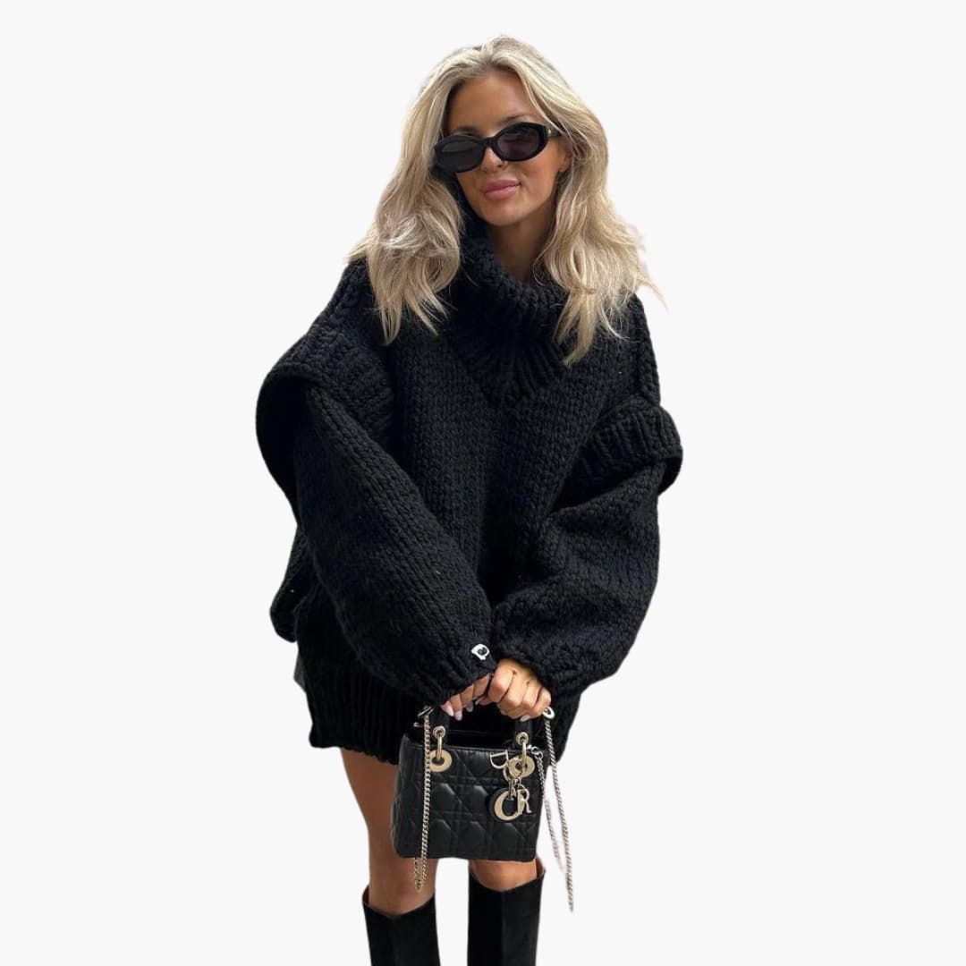 Oversized Turtleneck Sweater for Women