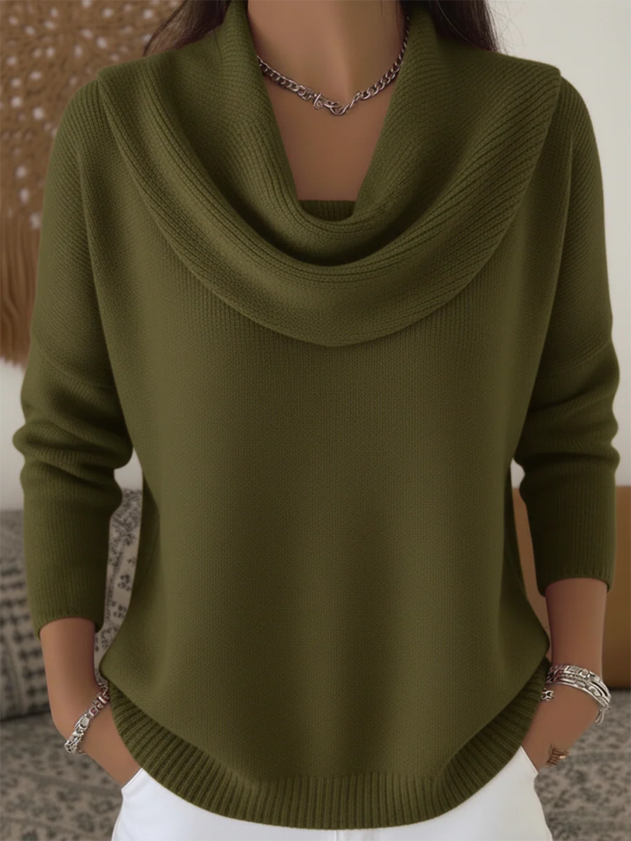 Ruffle Collar Long Sleeve Top for Women – Fitted Elegant Shirt for Everyday and Dressy Wear