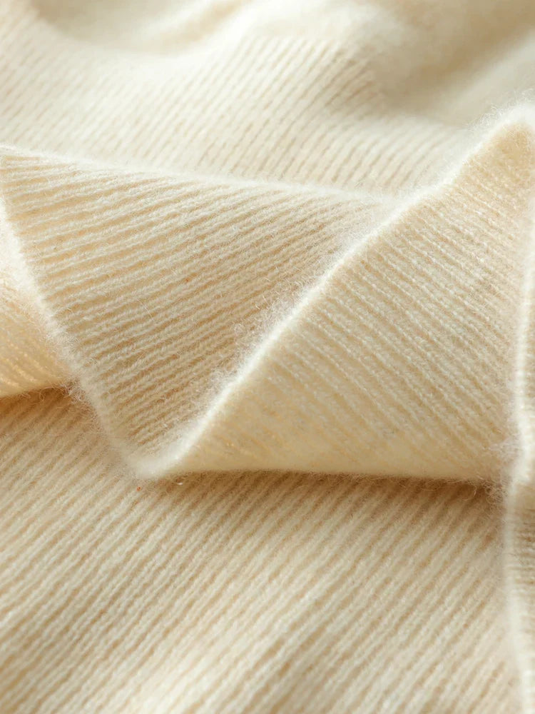 Women’s Cashmere Wrap Sweater – Soft Crossover Knit for Effortless Elegance