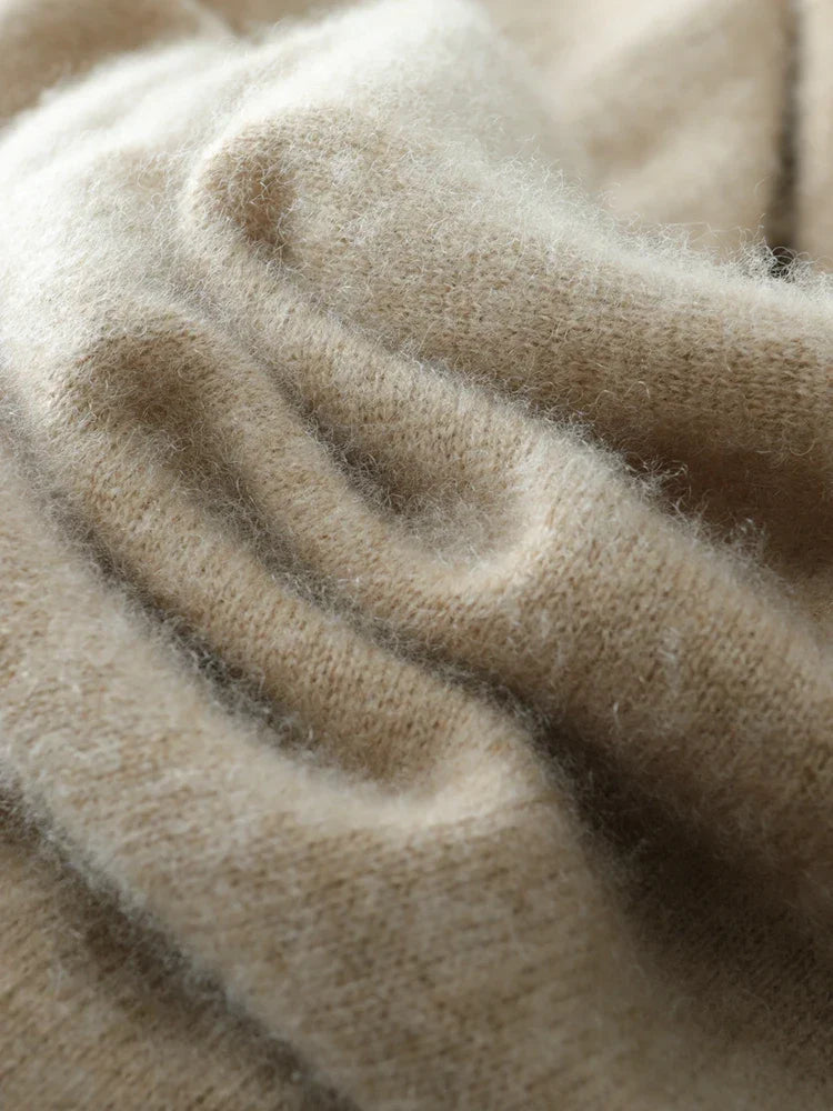 Women’s Cashmere Wrap Sweater – Soft Crossover Knit for Effortless Elegance