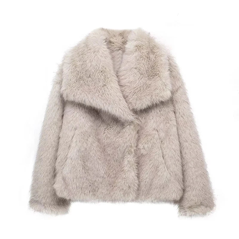 Relaxed Fit Short Coat for Women