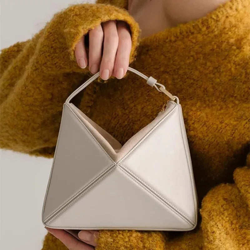 Women’s Prism Fold Handbag – Multi-Way Lightweight Geometric Bag