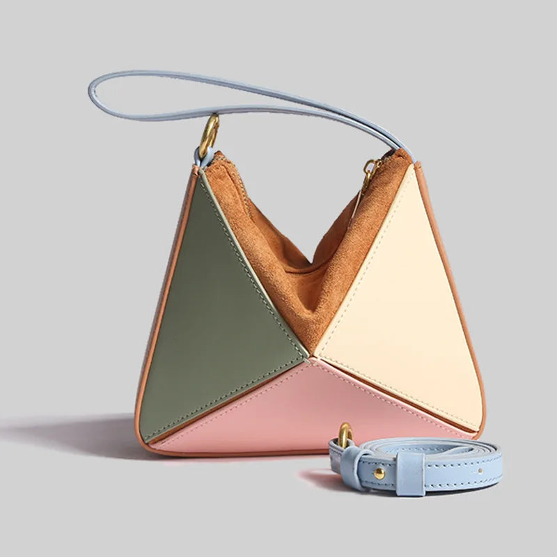 Women’s Prism Fold Handbag – Multi-Way Lightweight Geometric Bag