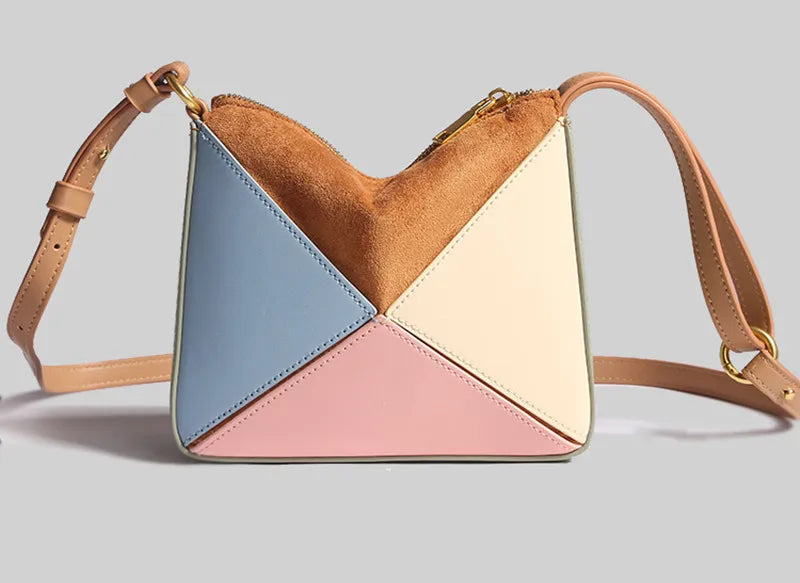 Women’s Prism Fold Handbag – Multi-Way Lightweight Geometric Bag