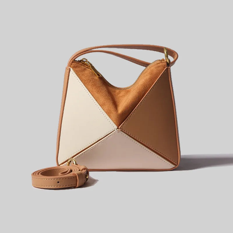 Women’s Prism Fold Handbag – Multi-Way Lightweight Geometric Bag