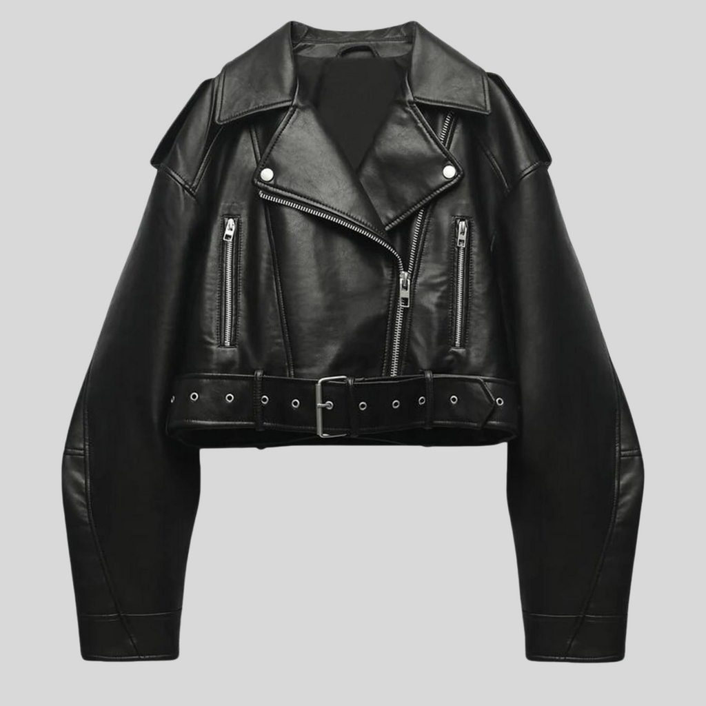 Women's PU leather jacket - Stylish & elegant look for every occasion