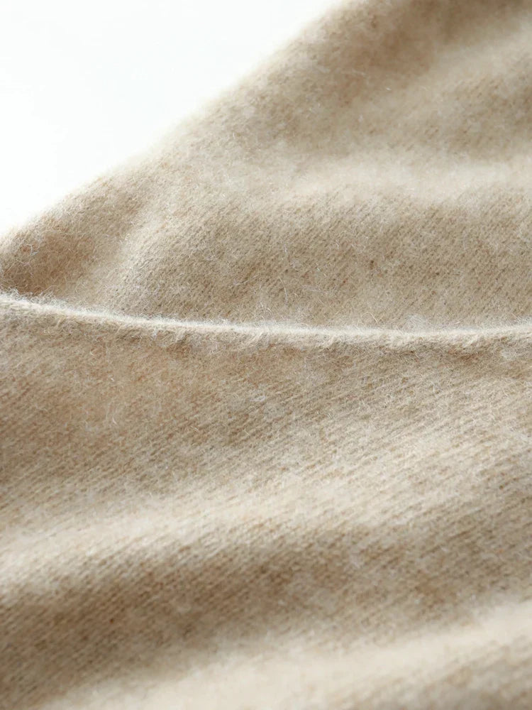 Women’s Cashmere Wrap Sweater – Soft Crossover Knit for Effortless Elegance