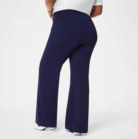 Women’s Plus Size Wide Leg Trousers – High Waisted Elegant Pants