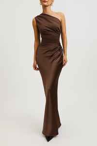 One Shoulder Evening Maxi Dress for Women