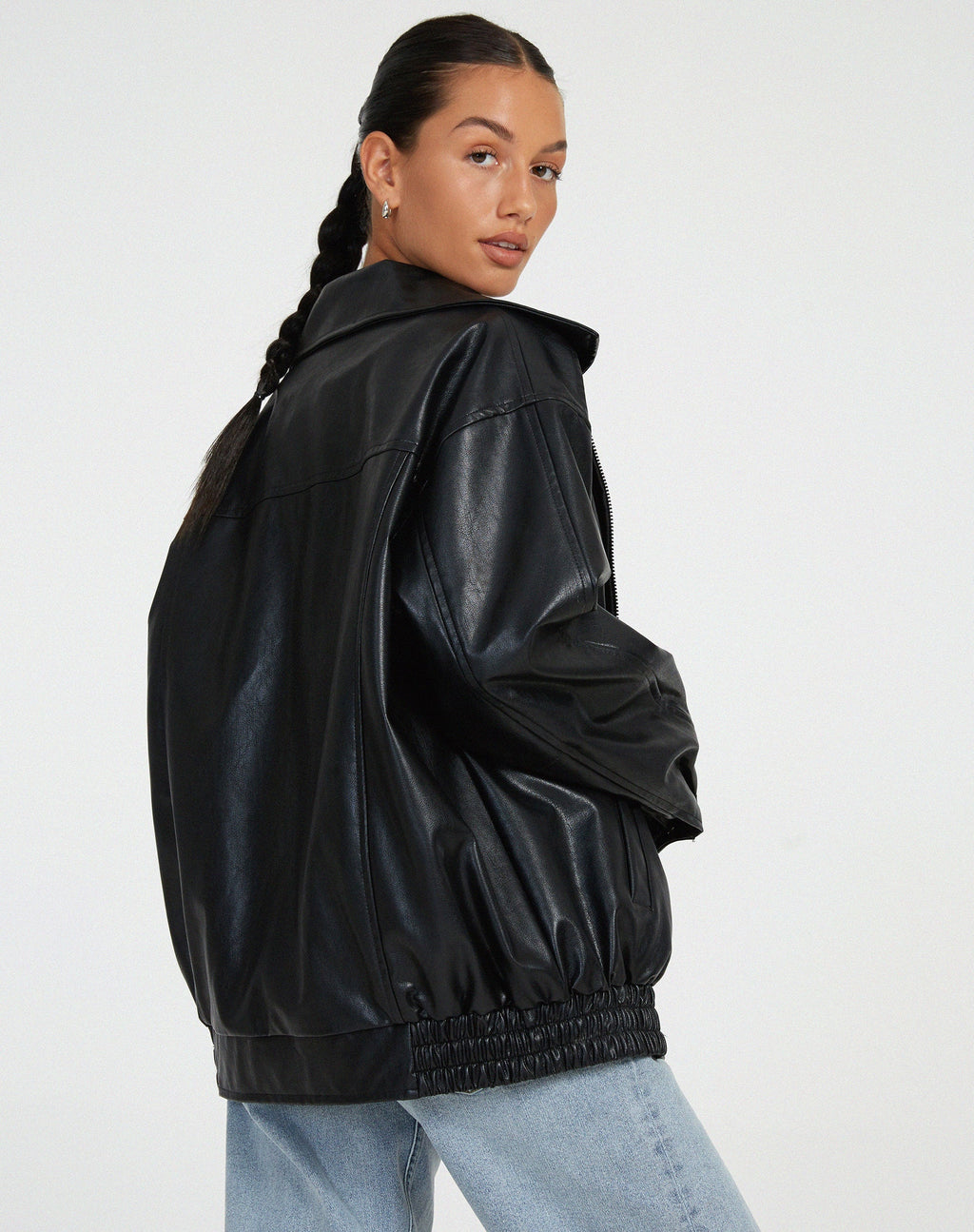 Sophie | Women’s Oversized PU Leather Jacket