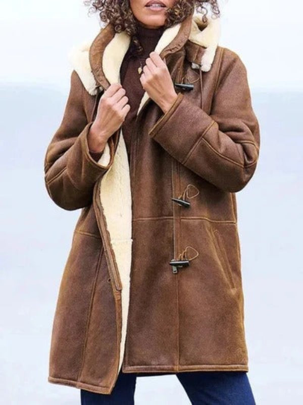 Stana | Women’s Shearling-Lined Hooded Jacket