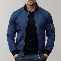 Stanley | Men’s Slim Fit Zip-Up Bomber Jacket with Pockets