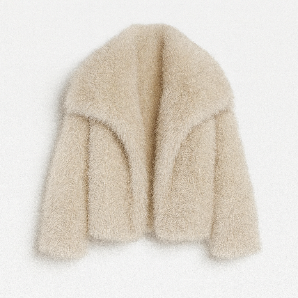 Stylish faux fur coat for women | Fashionable and warm