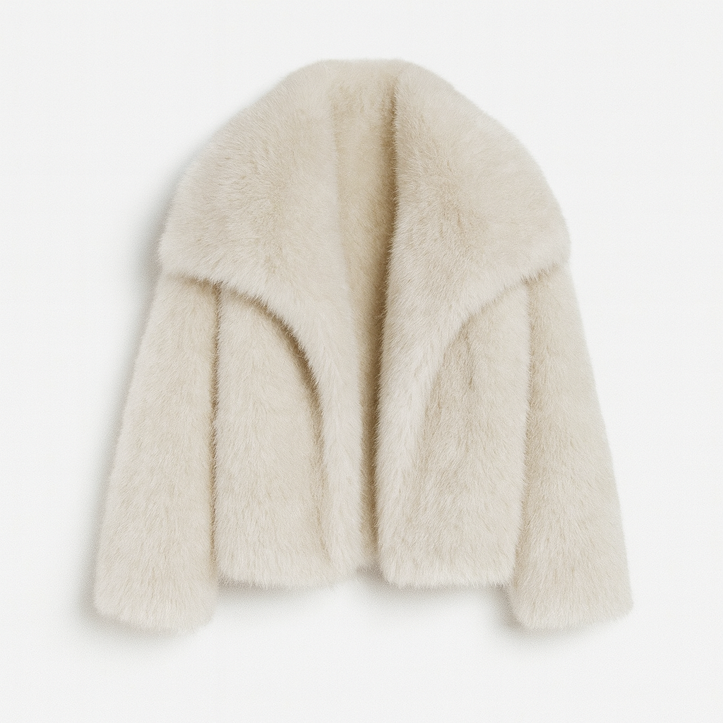 Stylish faux fur coat for women | Fashionable and warm