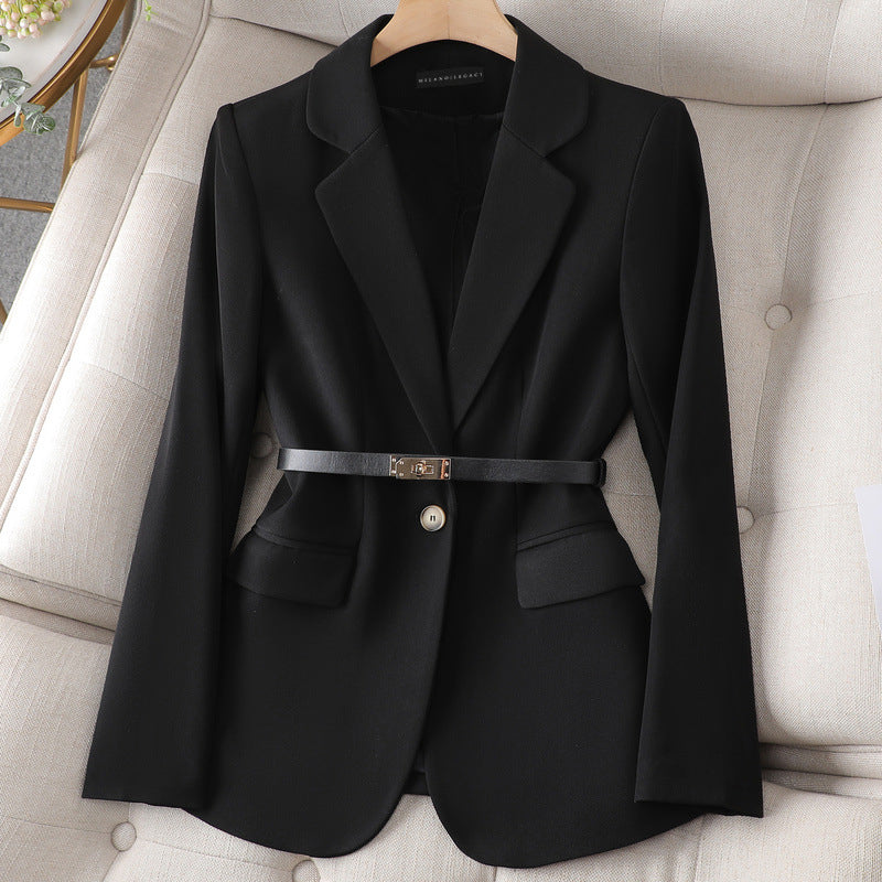 Women's Tailored Belted Blazer – Elegant Slim Fit Jacket for Office & Chic Outfits