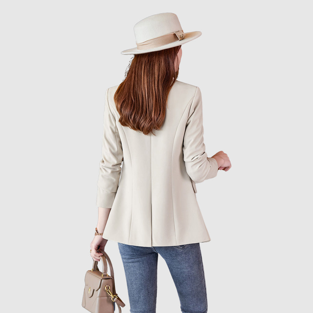 Women's Tailored Belted Blazer – Elegant Slim Fit Jacket for Office & Chic Outfits