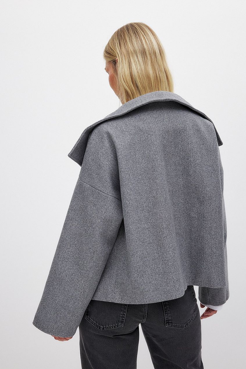 Double Breasted Short Coat for Women