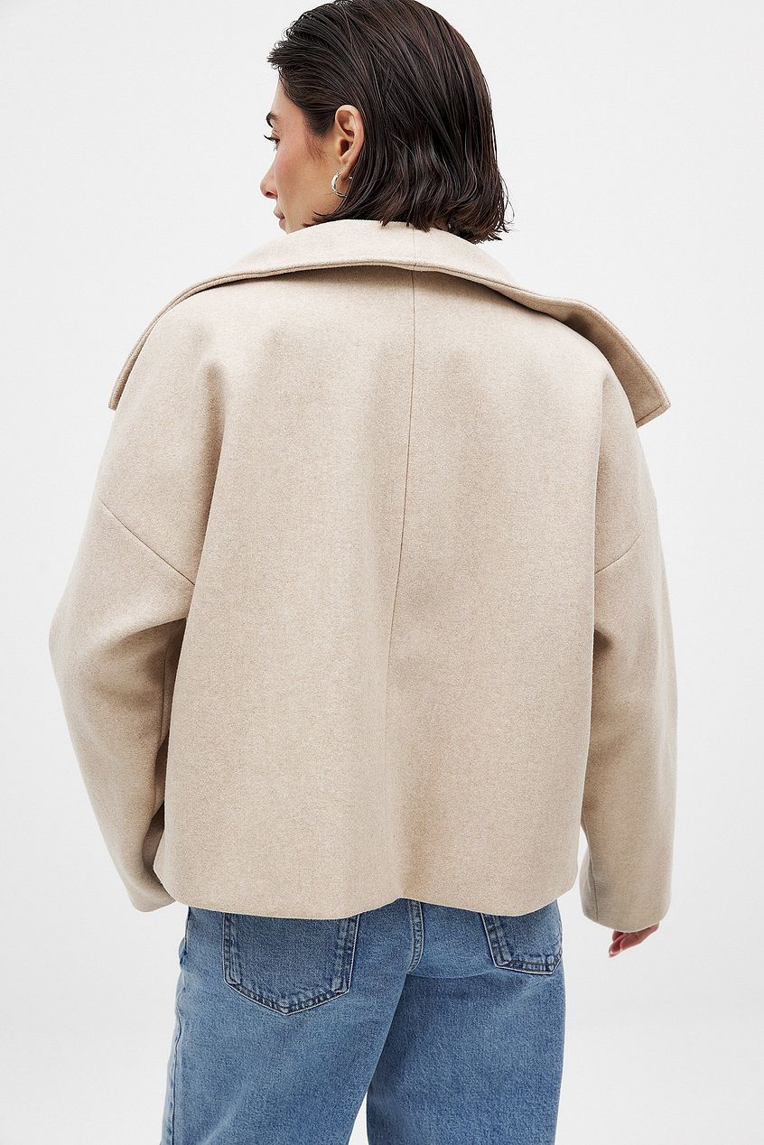 Double Breasted Short Coat for Women
