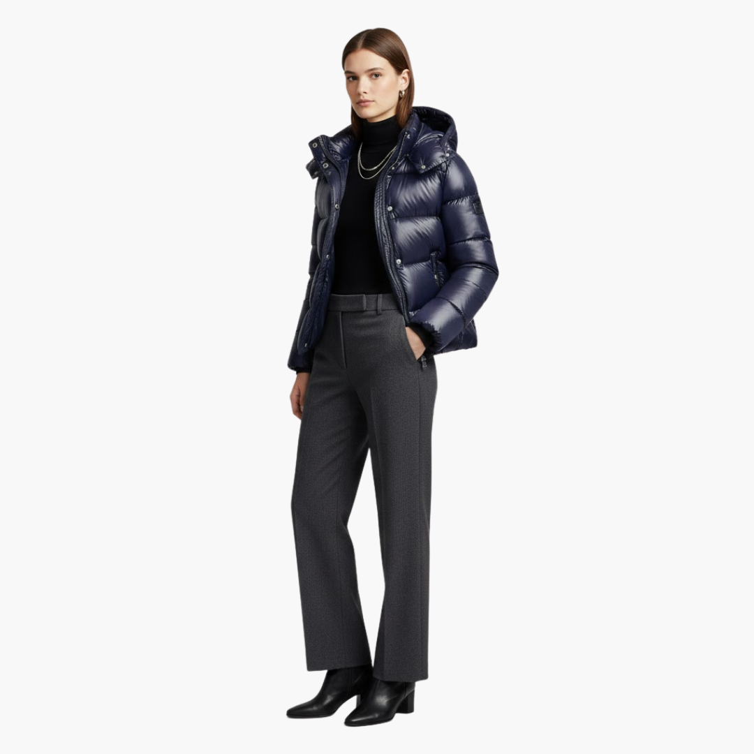 Hooded Puffer Jacket for Women