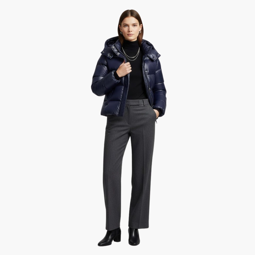 Hooded Puffer Jacket for Women