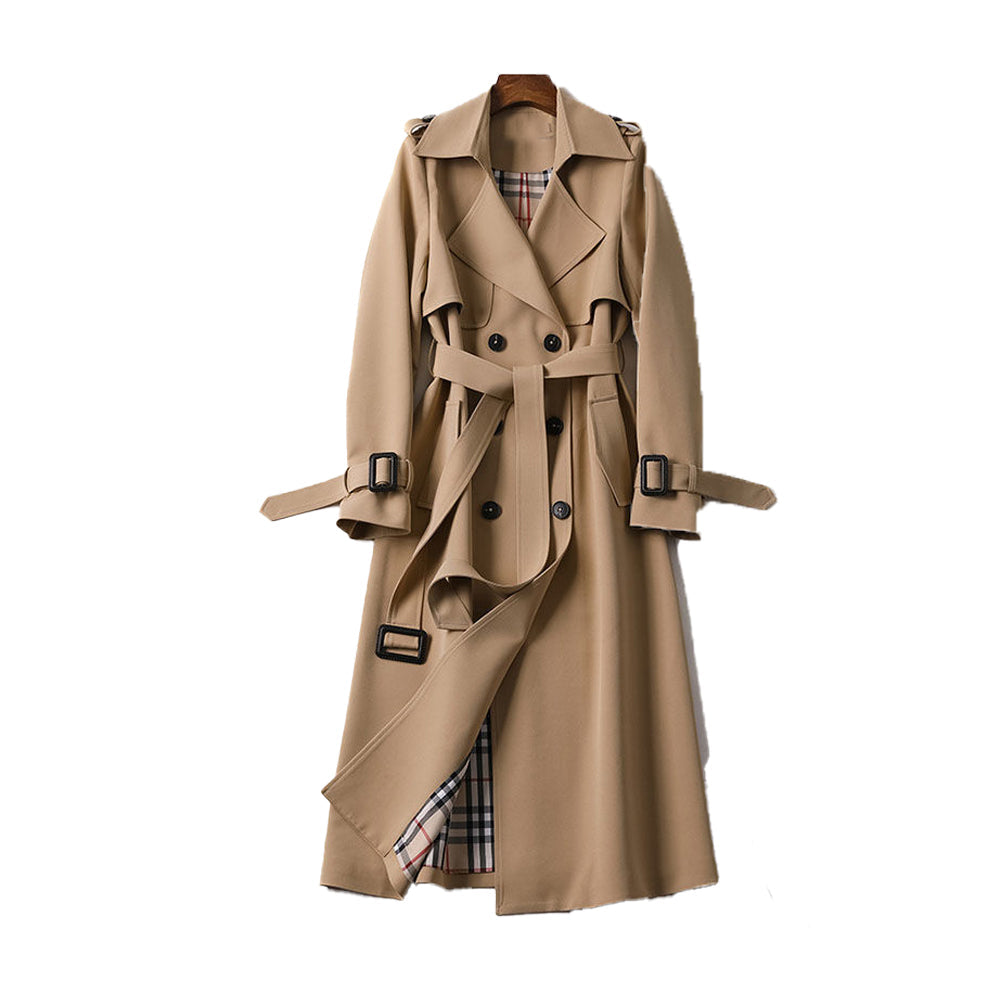 Victorina | Women’s Double-Breasted Belted Trench Coat