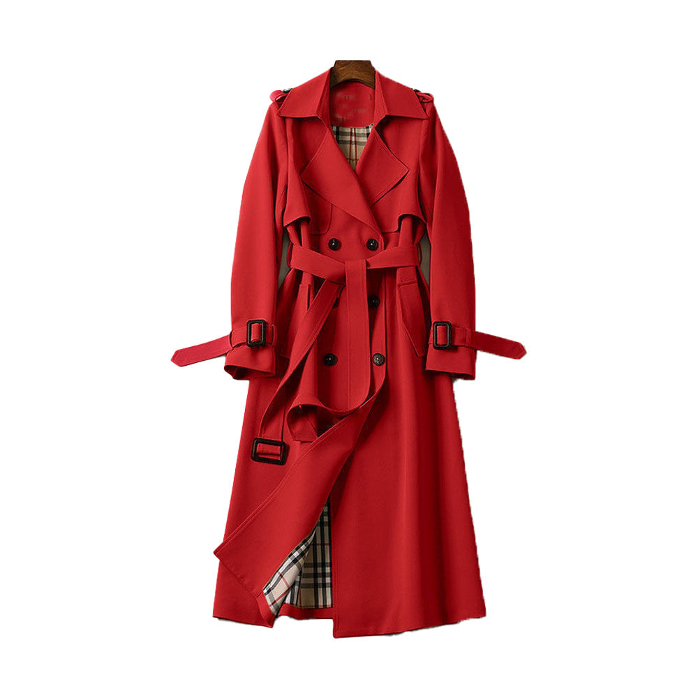 Victorina | Women’s Double-Breasted Belted Trench Coat