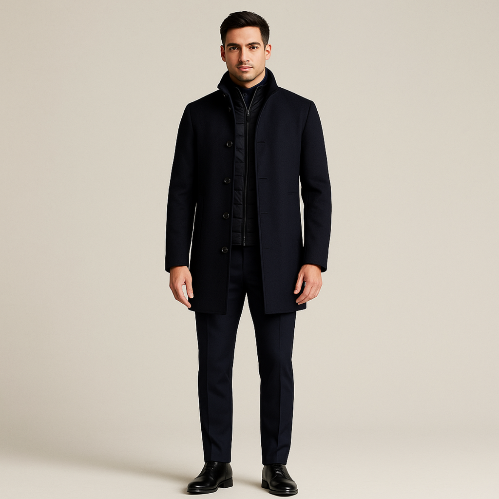 Vien | Men’s Wool Tailored Overcoat