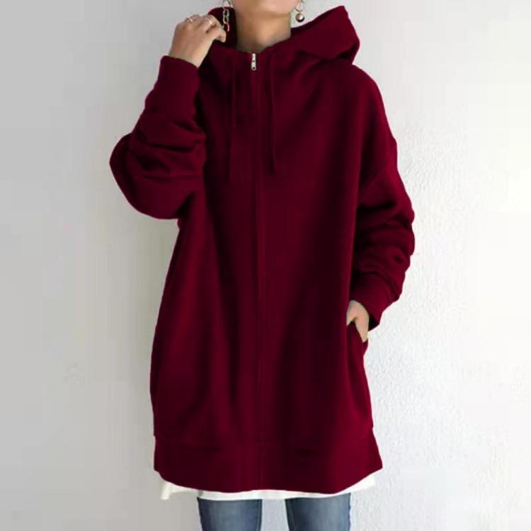 Hooded Zip Sweater for Women – Lightweight Casual Layer for Spring Wear