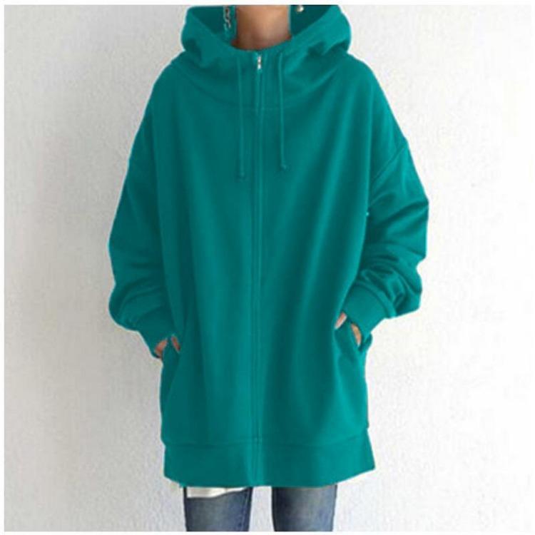 Hooded Zip Sweater for Women – Lightweight Casual Layer for Spring Wear