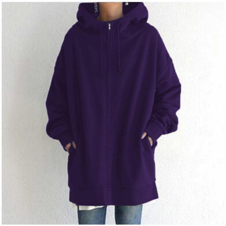 Hooded Zip Sweater for Women – Lightweight Casual Layer for Spring Wear