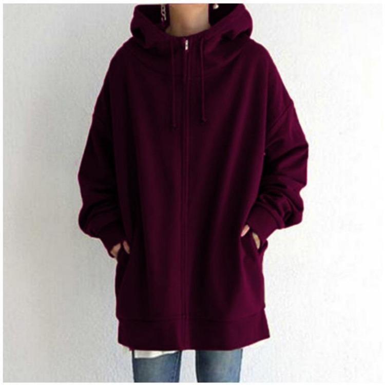 Hooded Zip Sweater for Women – Lightweight Casual Layer for Spring Wear