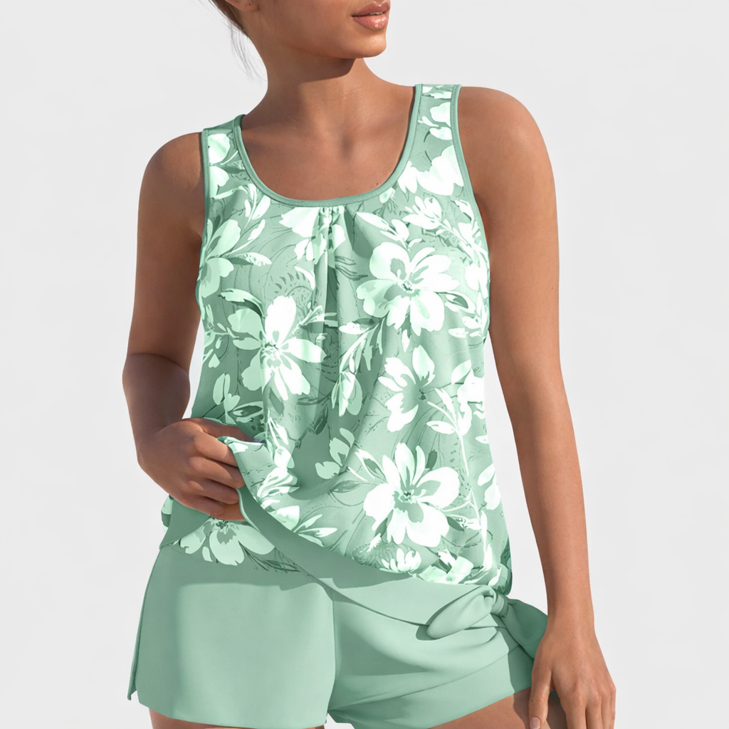 Women's Julia Tankini - Comfortable Swimsuit with Stiffened Top and Figure-Flattering Cut