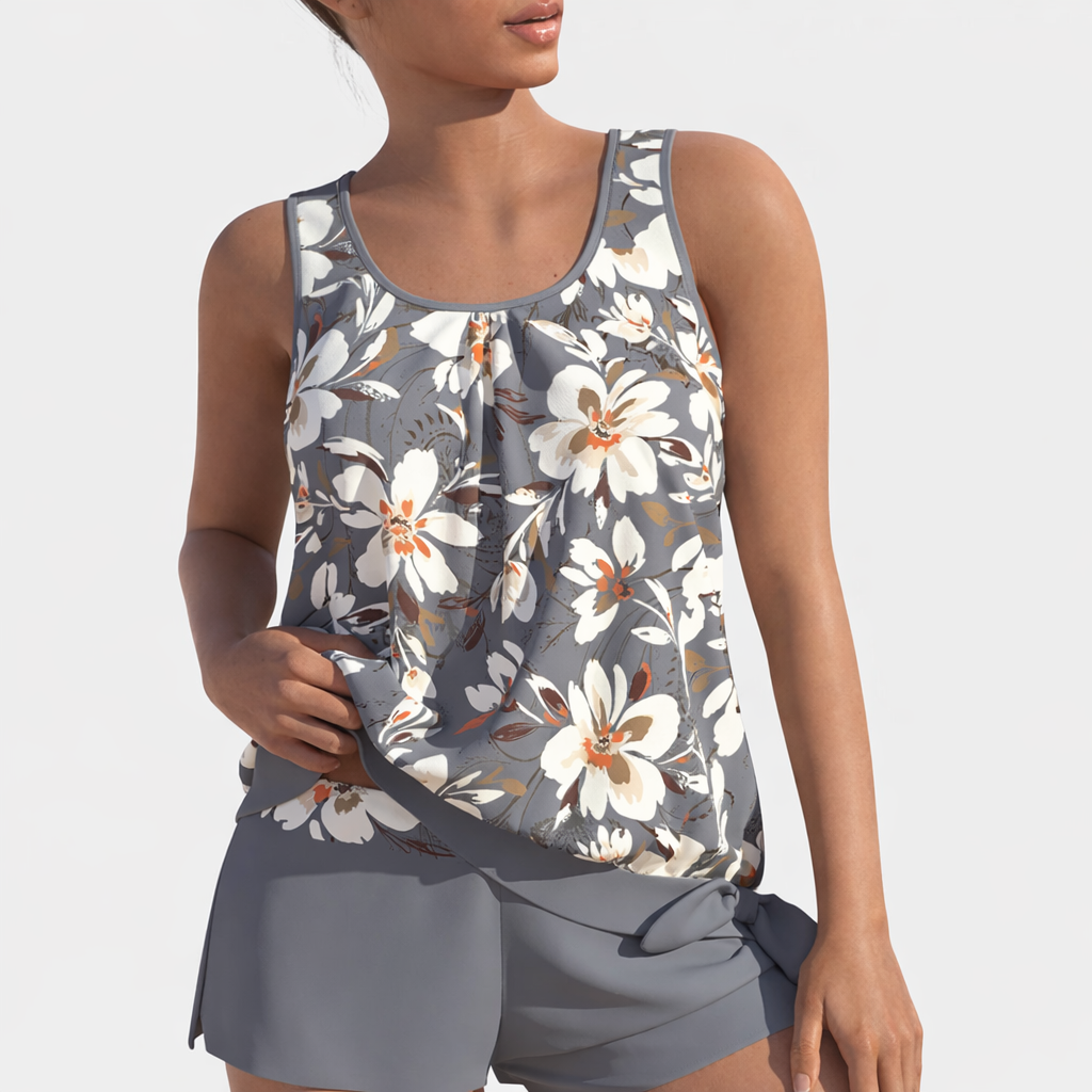 Women's Julia Tankini - Comfortable Swimsuit with Stiffened Top and Figure-Flattering Cut
