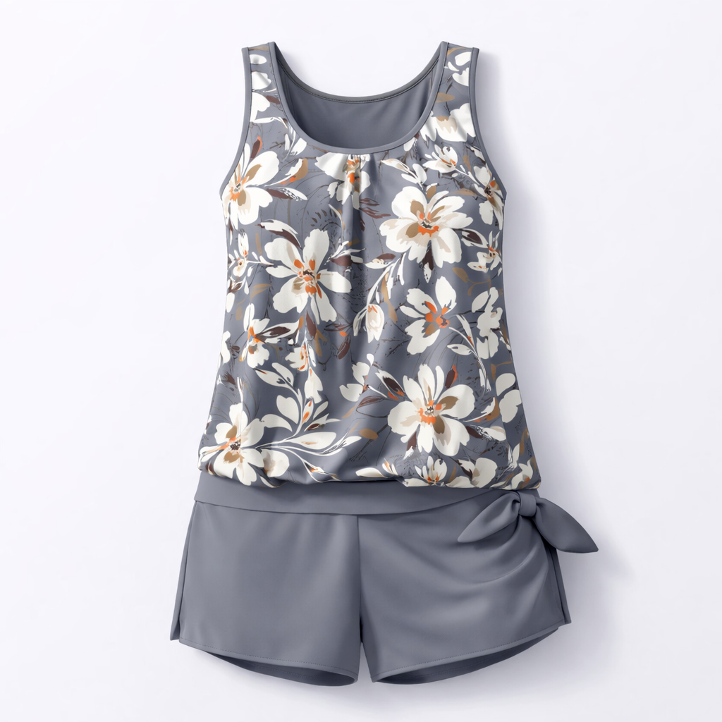 Women's Julia Tankini - Comfortable Swimsuit with Stiffened Top and Figure-Flattering Cut