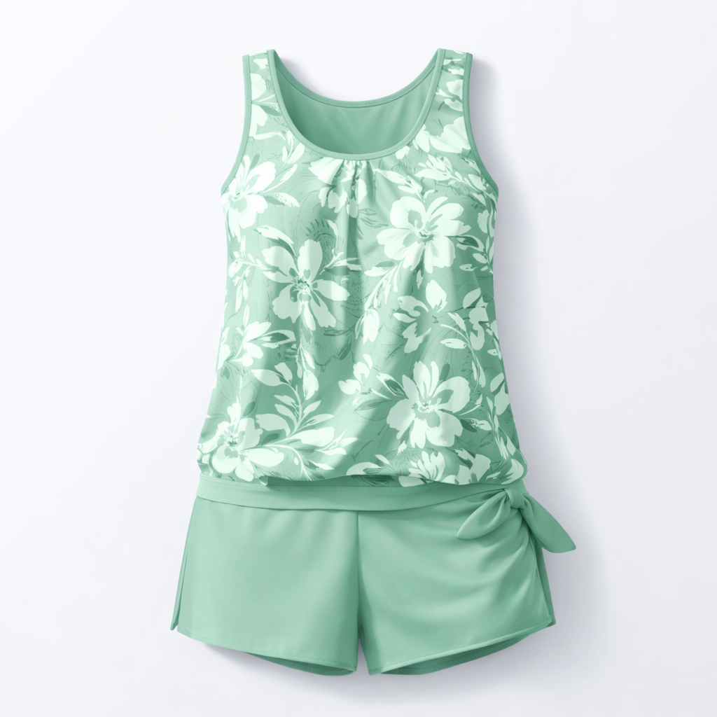 Women's Julia Tankini - Comfortable Swimsuit with Stiffened Top and Figure-Flattering Cut