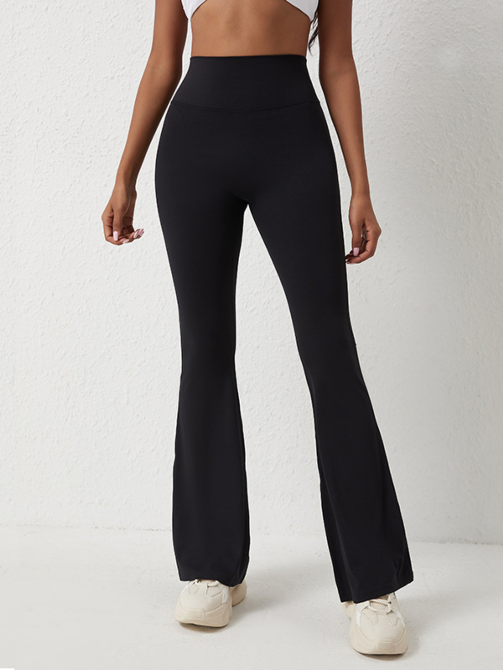Women’s High-Waisted Flared Leggings – Stretch Bootcut Yoga Pants for a Sculpted Fit