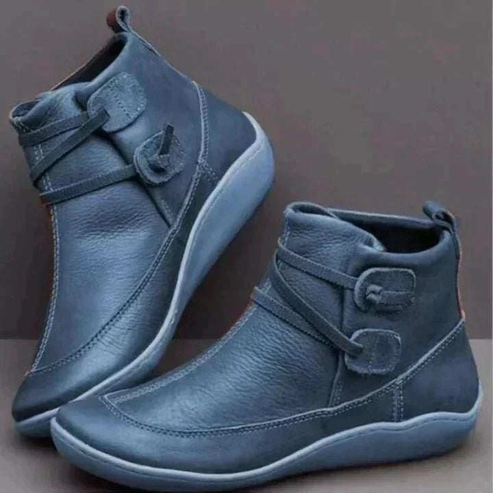 Galaris | Women’s Orthopaedic Mid‑Top Boots – Buckle Strap Design