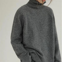 Loose turtleneck sweater