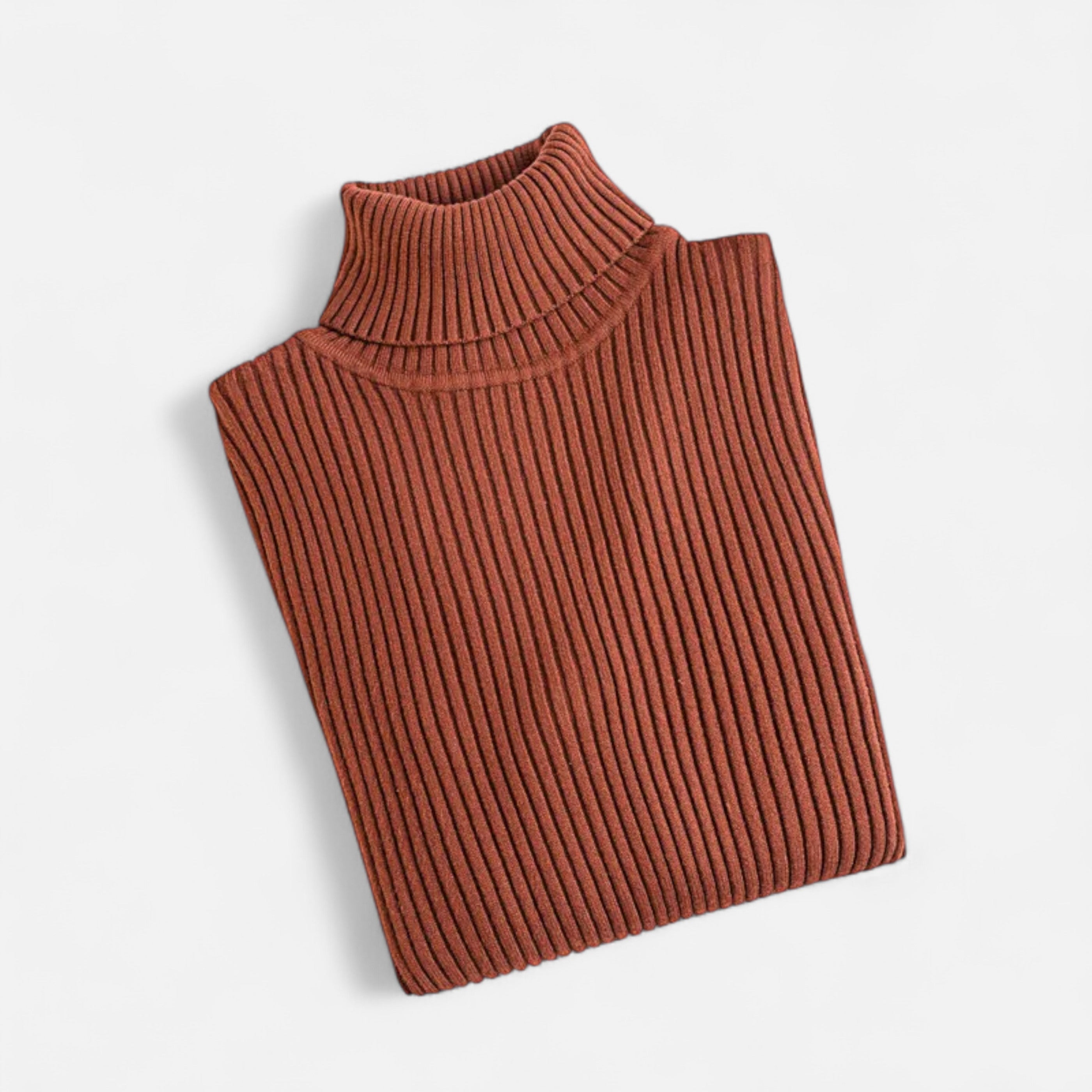 Women’s Ribbed Turtleneck Sweater – Soft Slim-Fit Winter Knit Top