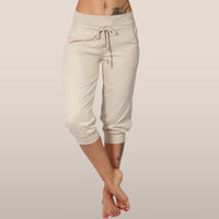 Indie - Capri Trousers with Drawstring Waist