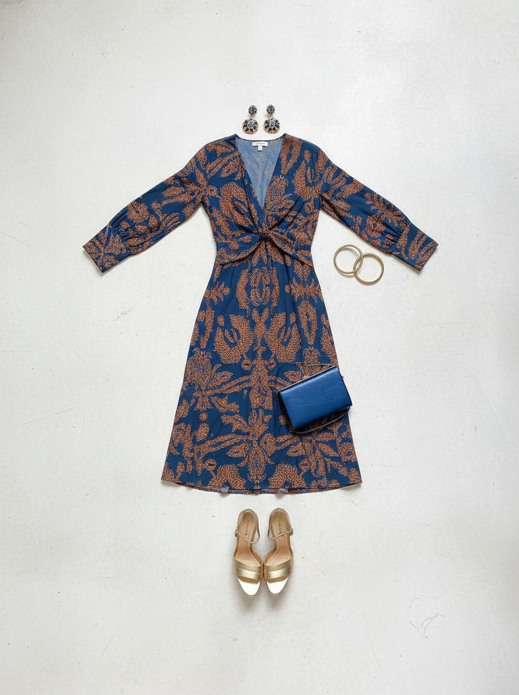 Violet Maxi Dress flatlay