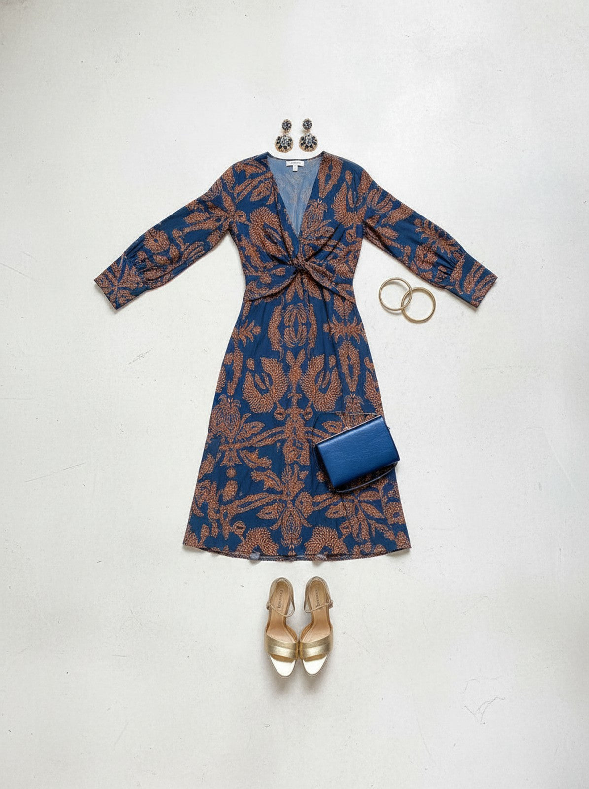 Violet Maxi Dress flatlay